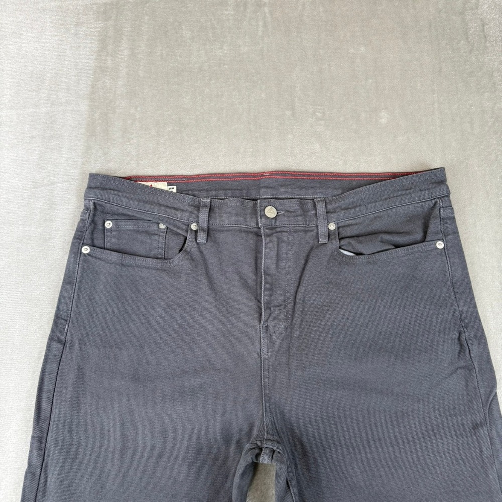 American Giant Roughneck Stretch Canvas Pants Mens 36x32 Iron Gray $165 USA NWOT - Picture 2 of 8